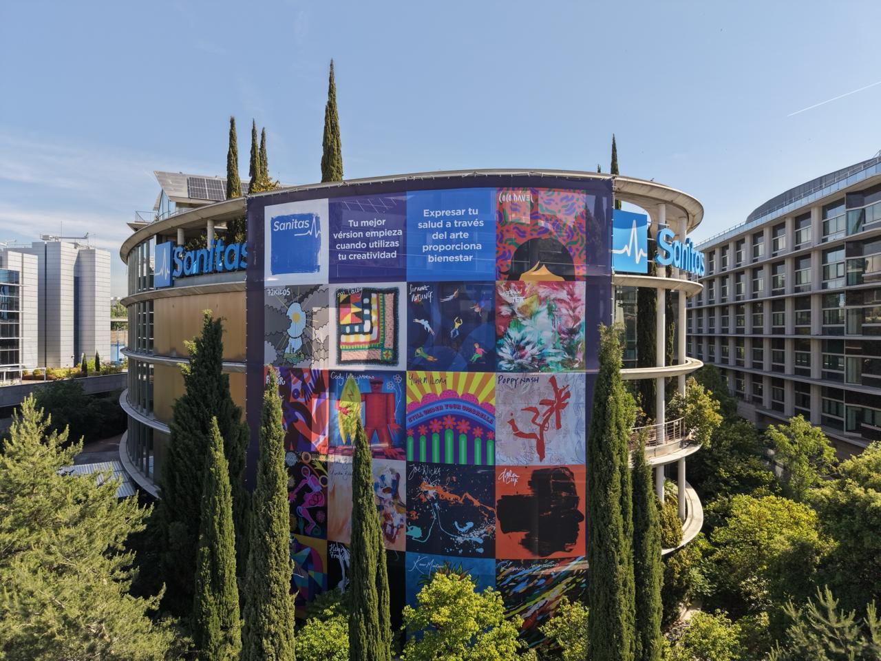 Express Your Health mural in Madrid
